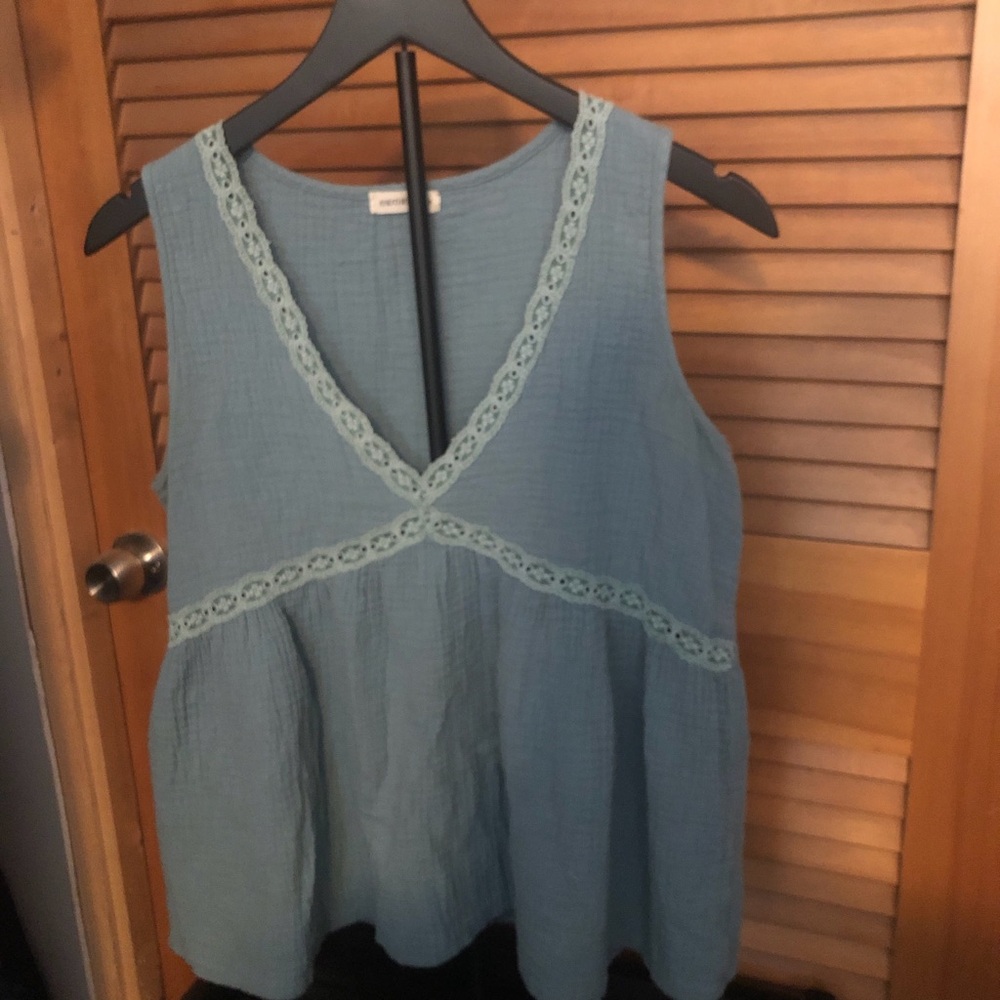 ANDTHEWHY Blue Top